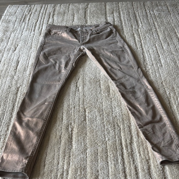 7 for all mankind Stylish Tan Skinny Jeans - Picture 1 of 6
